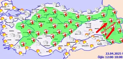 5 Bölge İçin Sağanak Yağış Uyarısı