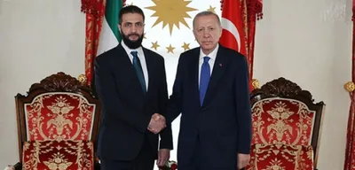 Cumhurbaşkanı Erdoğan, Şara ile Görüştü