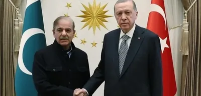 Cumhurbaşkanı Erdoğan, Pakistan Başbakanı Şahbaz Şerif ile Görüştü