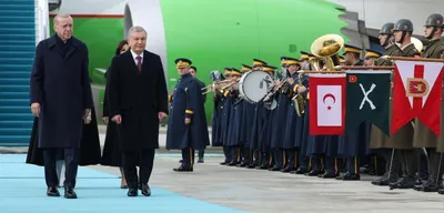 Cumhurbaşkanı Erdoğan, Özbekistan Cumhurbaşkanı Şevket Mirziyoyev'i Ağırladı