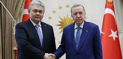 Cumhurbaşkanı Erdoğan, Kazakistan Dışişleri Bakanı Koşerbayev'i Kabul Etti