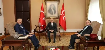 Bakan Çiftçi ve Bakan Gürlek'ten MHP Lideri Bahçeli'ye Ziyaret