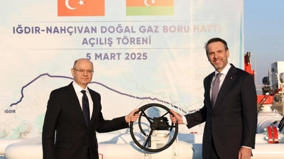 Iğdır-Nahçıvan Doğalgaz Boru Hattı Açıldı