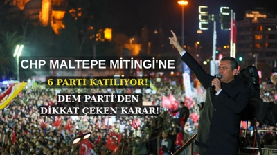 CHP'den İmamoğlu İçin Maltepe'de Büyük Miting: 6 Parti Katılıyor! DEM'den Dikkat Çeken Karar
