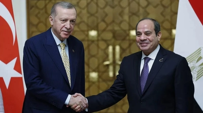 Cumhurbaşkanı Erdoğan Mısır Cumhurbaşkanı Sisi ile Görüştü