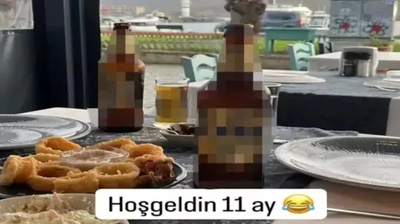 AK Parti İlçe Başkanından Tepki Çeken İçkili Paylaşım: "Hoş Geldin 11 Ay!"