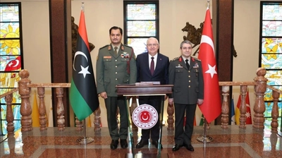 Bakan Güler Libyalı Komutan Hafter'i Kabul Etti