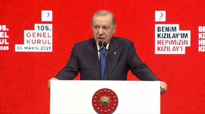 Cumhurbaşkanı Erdoğan, Türk Kızılay Genel Kurulu'nda Konuşuyor