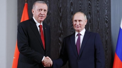 Cumhurbaşkanı Erdoğan Putin ile Görüştü