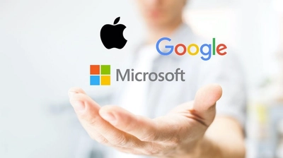 Teknoloji Devleri Yarışının Kazananı: Apple! Google ve Microsoft Onu Takip Ediyor