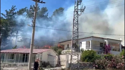 Muğla'nın Marmaris İlçesinde Orman Yangını