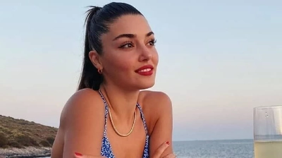 Hande Erçel'den Ailecek Bodrum Keyfi