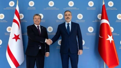 KKTC Başbakanı Ünal Üstel'den Bakan Hakan Fidan'a Kıbrıs Teşekkürü