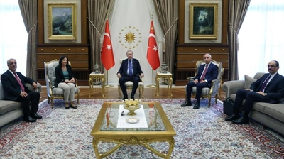Cumhurbaşkanı Erdoğan, DEM Parti Heyetini Kabul Etti
