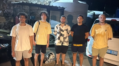 Bodrum'da Akvaryum Koyu'nda Mahsur Kalan 5 Genç 3 Saatlik Operasyonla Kurtarıldı