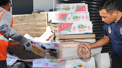 Antalya'daki soğuk hava deposunda tarihi geçmiş 1 ton gıda ele geçirildi
