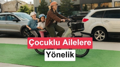 Çocuklu Aileler İçin 100 km Menzilli Elektrikli Bisiklet