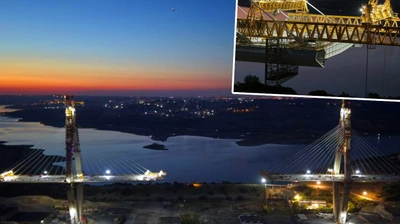 İstanbul'un dördüncü köprüsünde 250 tonluk dev tabliye operasyonu