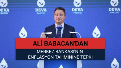 Ali Babacan'dan Merkez Bankası'nın Enflasyon Tahminine Tepki: "Hayal ve Gerçek Ortada"