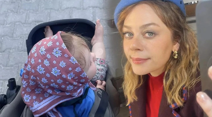 Bahar'ın Yıldızı Demet Evgar Kızı Mavi'nin Yüzünü Gösterdi: "Biblo Gibi"