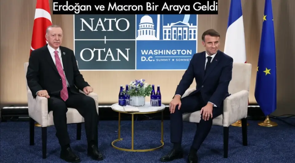 Cumhurbaşkanı Erdoğan ile Macron ABD'de Bir Araya Geldi