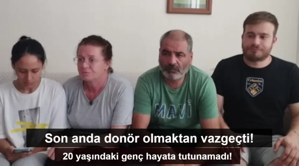 Donör son anda kök hücre naklinden vazgeçti! 20 yaşındaki genç hayata tutunamadı