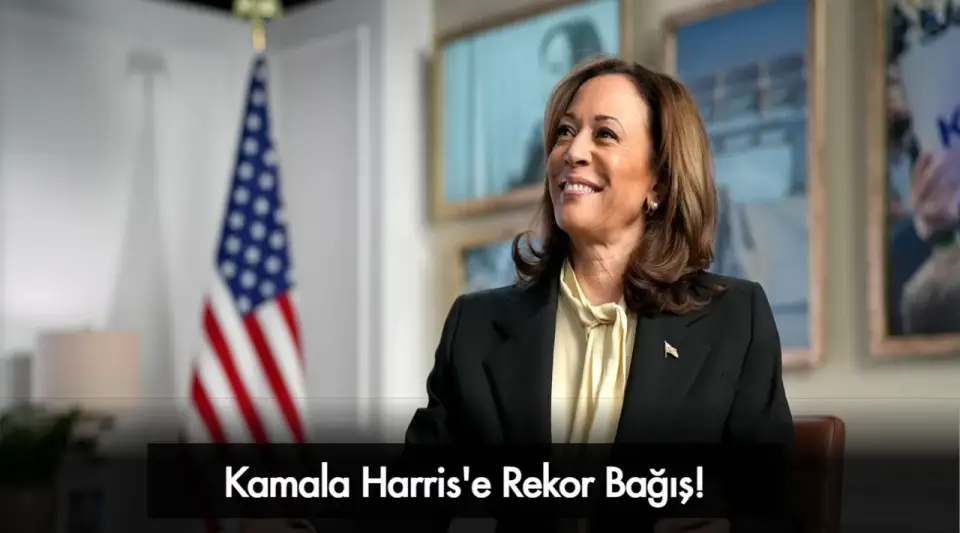 Kamala Harris 500 Milyon Dolar Rekor Bağış Topladı
