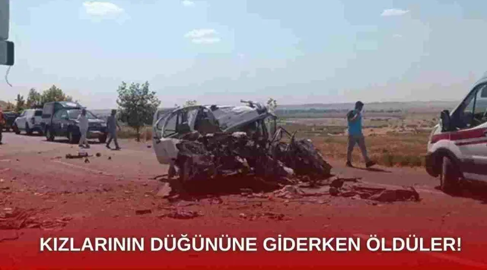 Kızlarının Düğününe Giderken Kaza Yaptılar ! 4 Ölü!