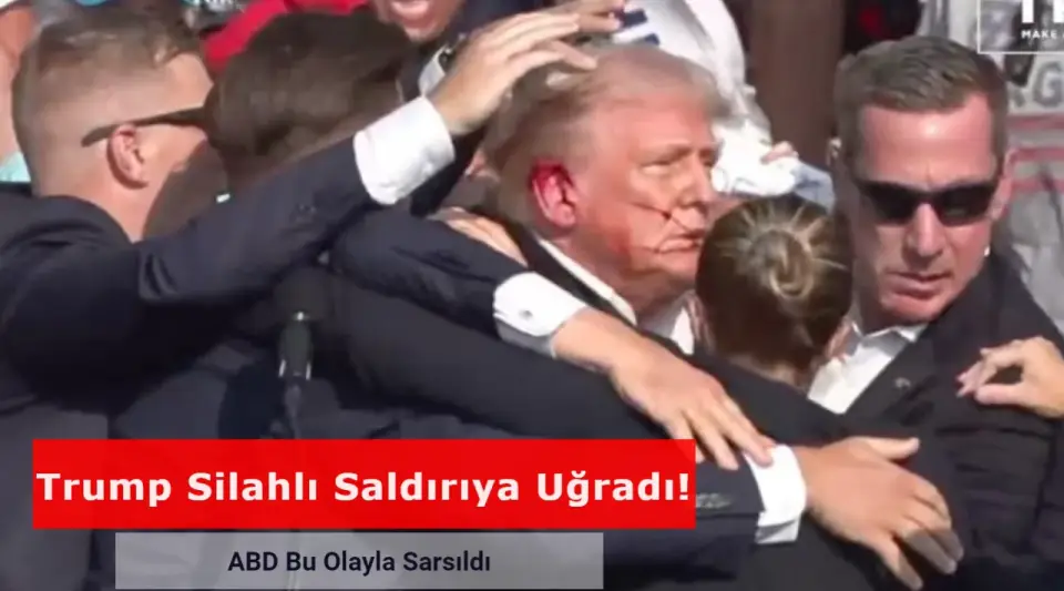 Trump'a Miting Sırasında Saldırı Düzenlendi! Kanlar İçinde Kaldı...