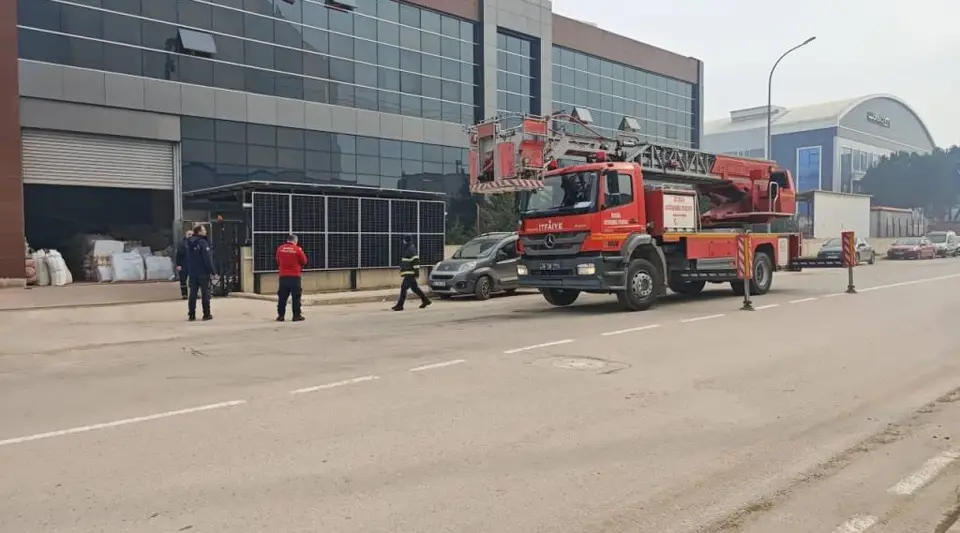 Bursa'da Tekstil Fabrikasında Yangın