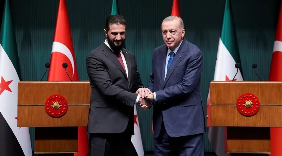 Ahmed Şara'dan Cumhurbaşkanı Erdoğan'a Teşekkür Mesajı