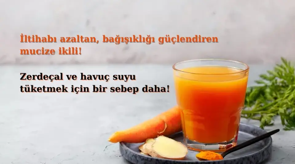 Zerdeçal ve Havuç Suyu: İltihabı Söküp Atan, Bağışıklığı Güçlendiren Mucize İkili