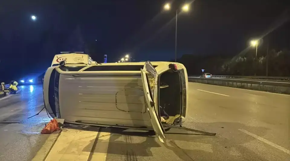TEM Otoyolu'nda Kaza: 1 Yaralı!