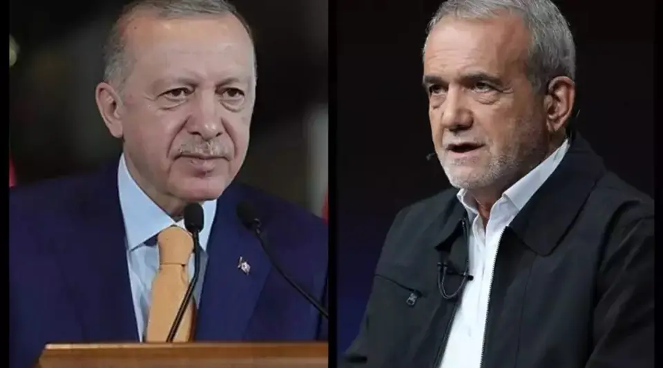 Cumhurbaşkanı Erdoğan'dan İran Cumhurbaşkanı Pezeşkiyan'a Geçmiş Olsun Telefonu