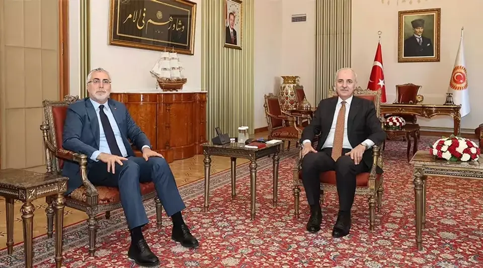 Numan Kurtulmuş, Bakan Işıkhan'ı Kabul Etti