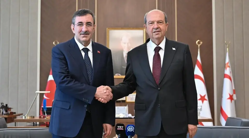 Cevdet Yılmaz, KKTC Cumhurbaşkanı Ersin Tatar ile Görüştü