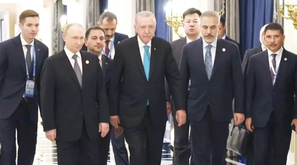Erdoğan ve Putin Çin'de Bir Araya Geldi