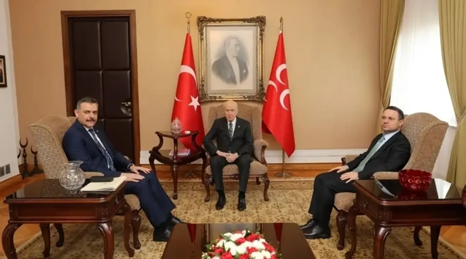 Bakan Çiftçi ve Bakan Gürlek'ten MHP Lideri Bahçeli'ye Ziyaret