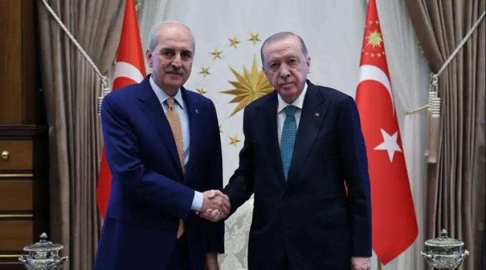 Cumhurbaşkanı Erdoğan, TBMM Başkanı Numan Kurtulmuş'u Kabul Etti