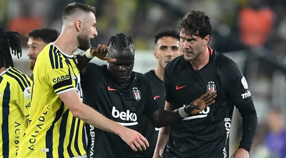 Fenerbahçe-Beşiktaş derbisinde Vlahovic-Skriniar gerginliği