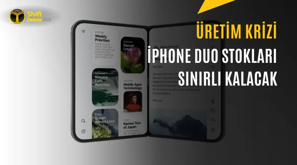 Apple’ın Katlanabilir Telefonu iPhone Duo için Stok Uyarısı
