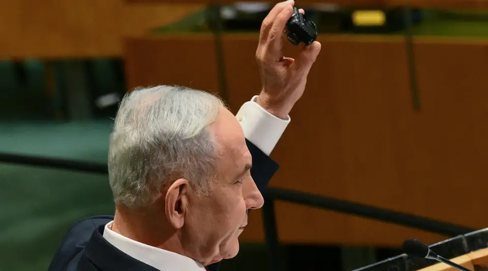 Netanyahu BM'de çağrı cihazıyla Hizbullah'ı uyardı
