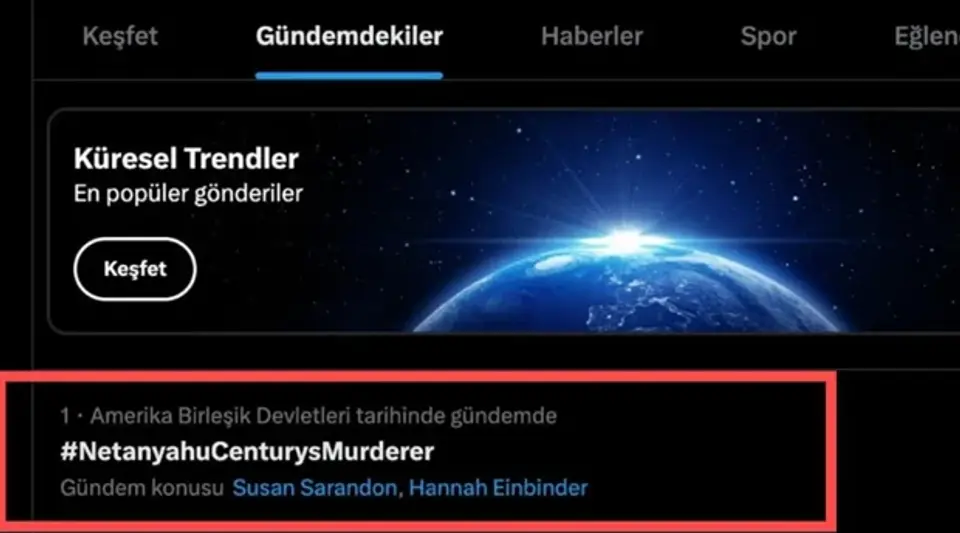 Netanyahu’ya tepkiler sanal medyada dünya gündemine taşındı