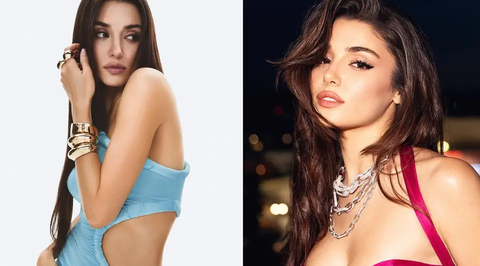 Hande Erçel'in Siyah Elbiseli Paylaşımına Yurt İçi ve Yurt Dışından Beğeni Yağdı