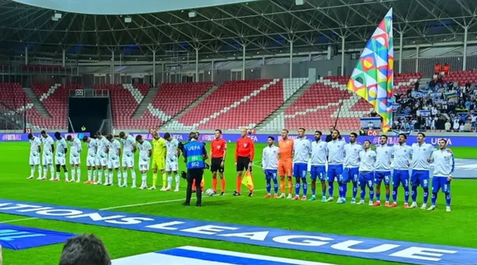 İrlanda Milli Takımı İsrail'e Debrecen'de protesto yaptı