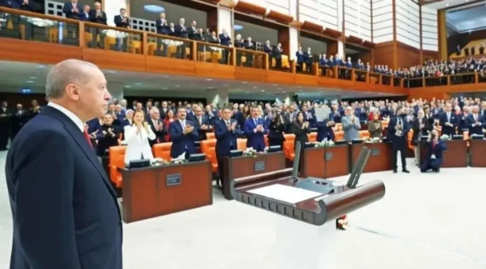 TBMM 28. Dönem 5. Yasama Yılı törenle başladı… Erdoğan’dan fon mesajı: Süratle çözüyoruz