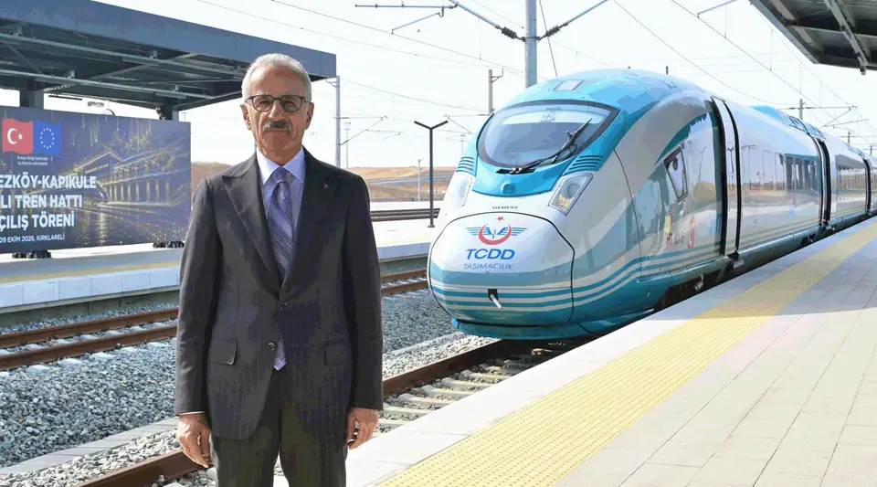 Çerkezköy-Kapıkule Hızlı Tren Hattı Yarın Açılıyor