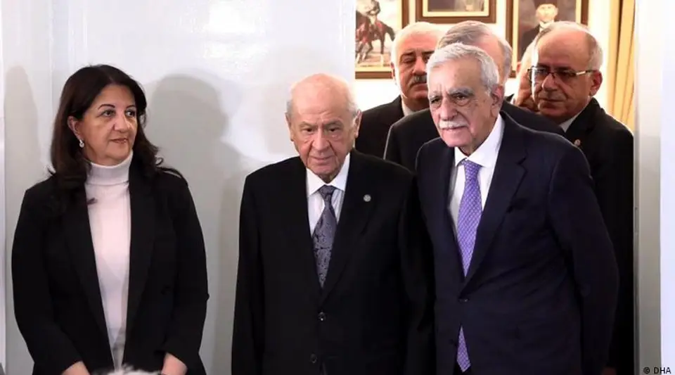 DEM Parti İmralı Heyeti MHP Lideri Bahçeli ile Bir Araya Geldi
