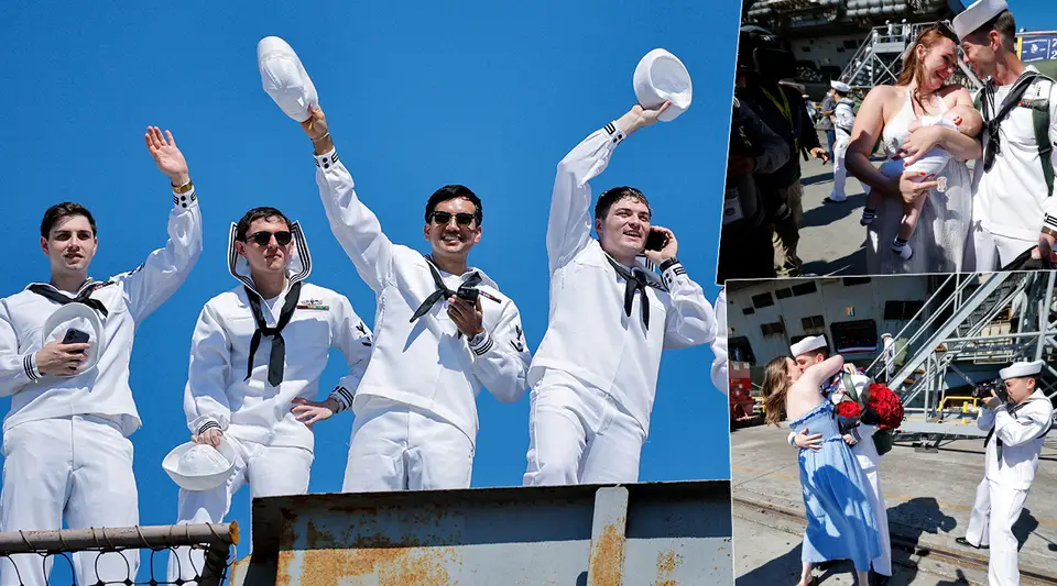 USS Abraham Lincoln, 265 günlük rekorun ardından ABD'ye döndü