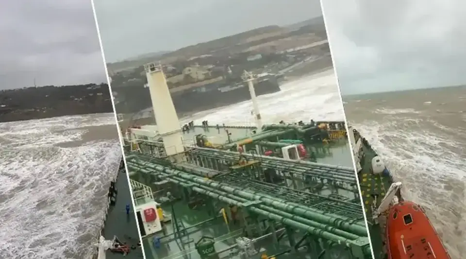 Sarıyer Açıklarında Tanker Karaya Oturdu